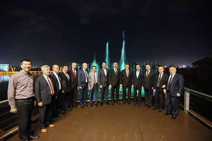 Abdülhamit Gül, Sakaryapark'ta incelemelerde bulundu