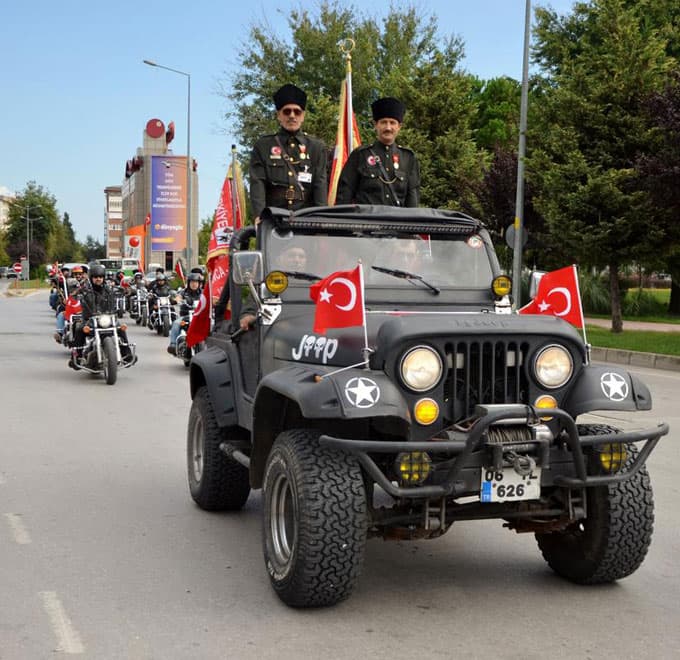 Gaziler için motosiklet turu yapıldı