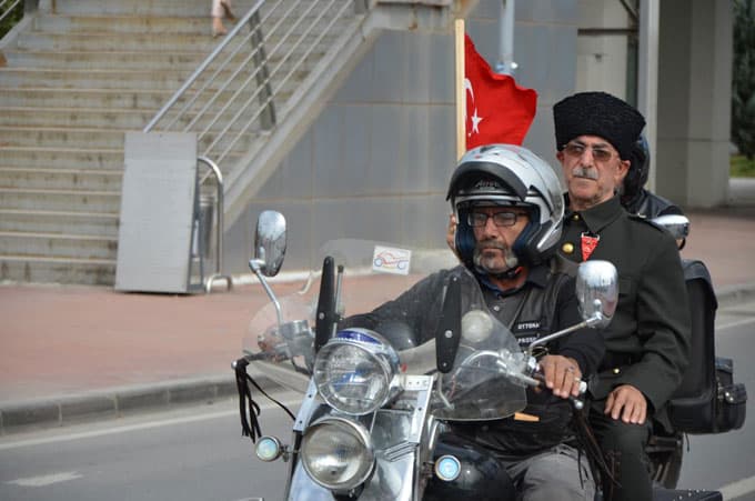 Gaziler için motosiklet turu yapıldı