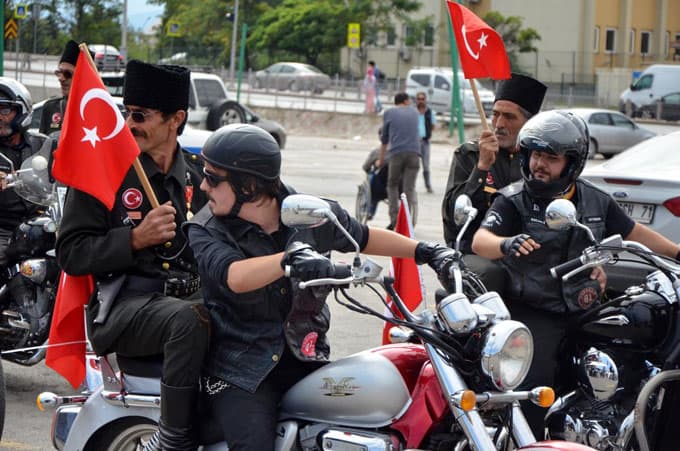 Gaziler için motosiklet turu yapıldı