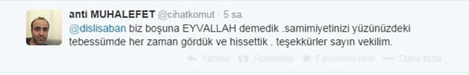 Vekil Dişli sözünü tuttu