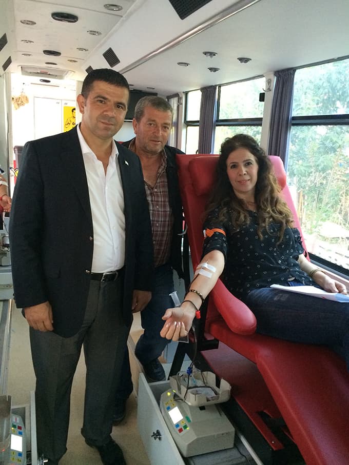 Söğütlü'de 51 kişi kan verdi