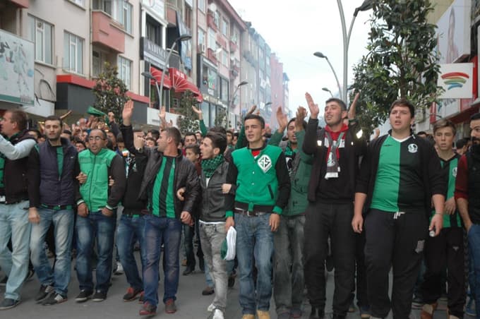 Maç öncesi Tatangalar'dan destek yürüyüşü