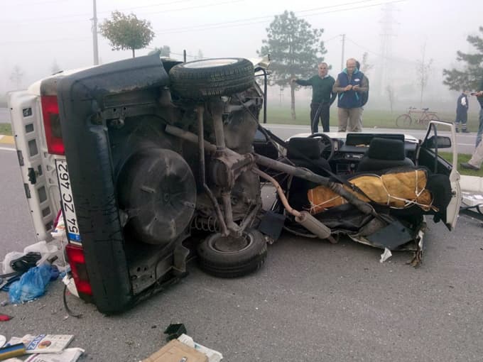 Sakarya'da trafik kazası meydana geldi: 1 yaralı