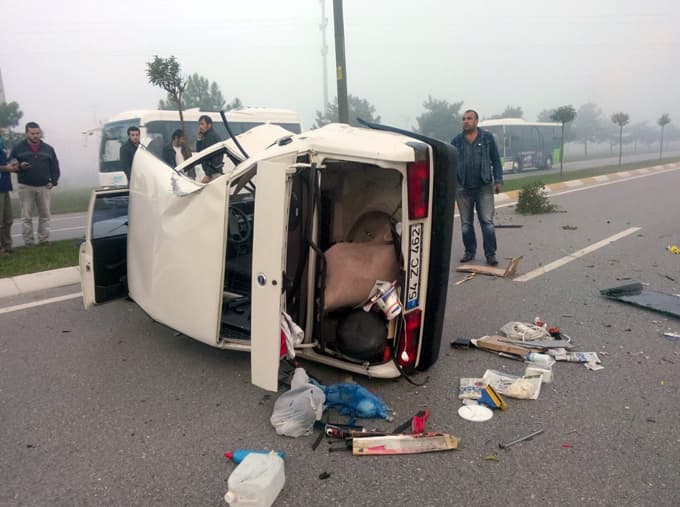 Sakarya'da trafik kazası meydana geldi: 1 yaralı