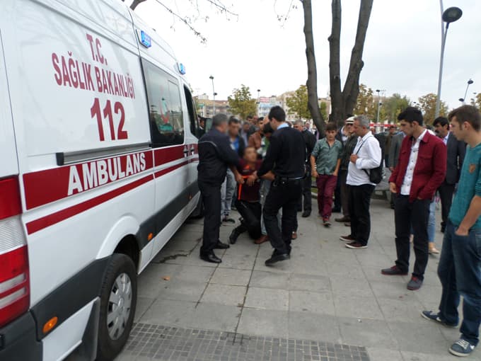 Alkolü fazla kaçıran asker hastanelik oldu