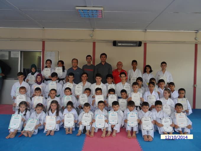 Geyve ilçesi Karate Kuşak imtihanı yapıldı