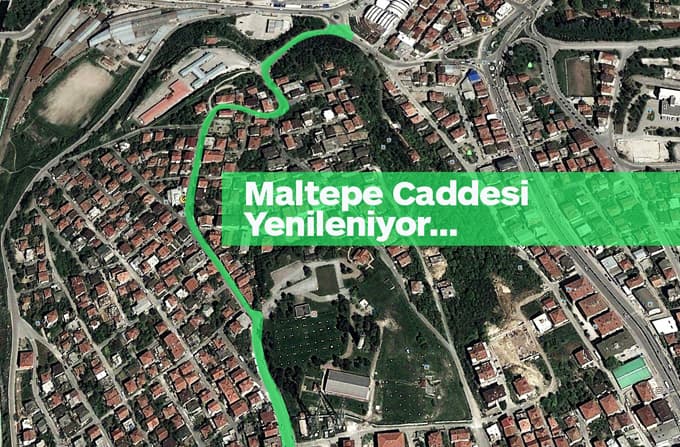 Maltepe Caddesi yenileniyor