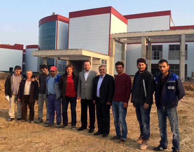 Hendek Belediye Başkanı İnci, hastane inşaatını inceledi 