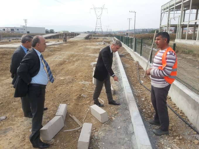 Erenler Trafik Eğitim Parkı yapımı sürüyor
