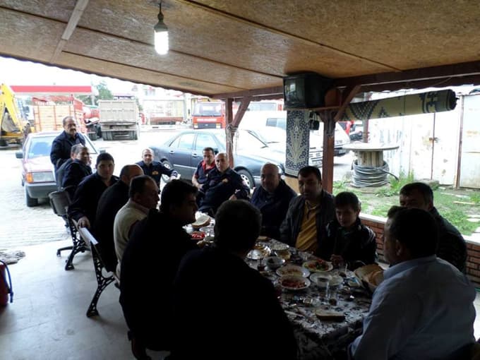 İtfaiyeciler kahvaltı buluştu