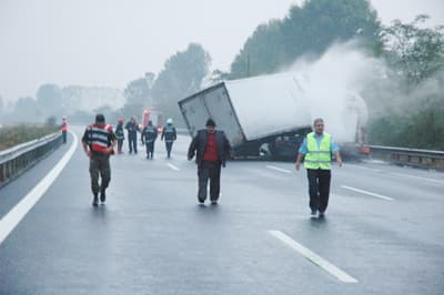 Tem Otoyolu'nda Korku Dolu Anlar