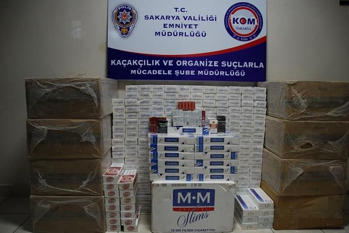 Sakarya'da sigara kaçakçılığı operasyonu 