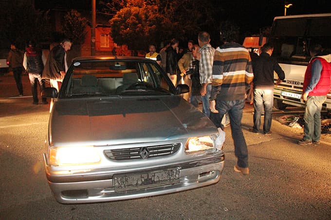 Otomobil motosiklete çarptı: 1 yaralı