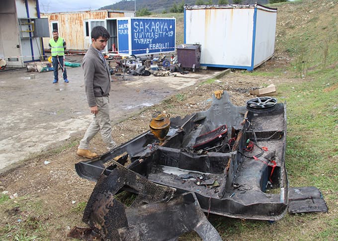 Sakarya Üniversitesi'nde yangın
