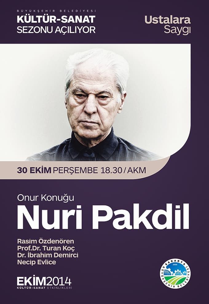 Nuri Pakdil'e 'Saygı Gecesi' düzenlenecek 