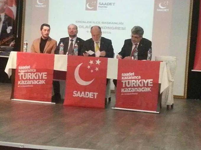 Saadet Partisi Erenler İlçe Kongresi yapıldı