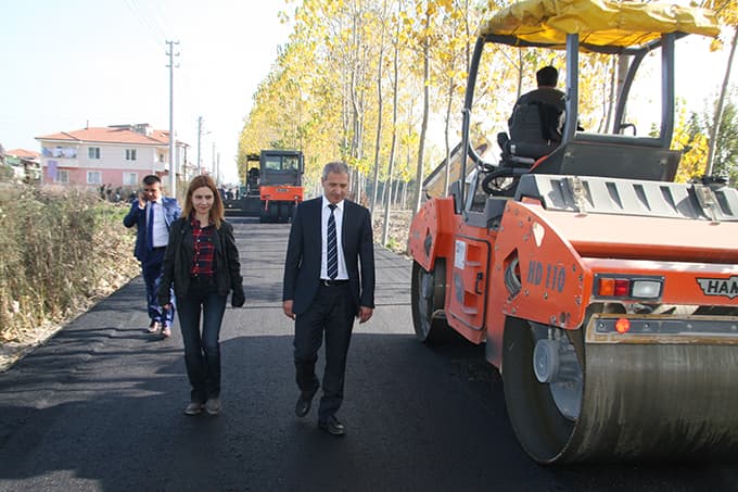 Başkan Dişli, asfalt çalışmalarını yerinde inceledi
