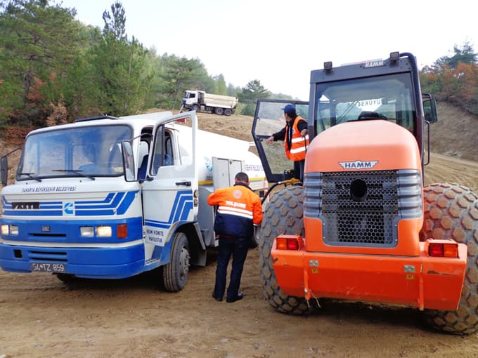 Rampa yolda çalışmalar tamamlandı