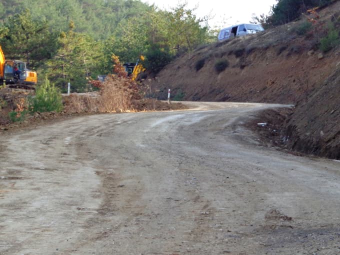 Rampa yolda çalışmalar tamamlandı
