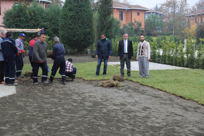 Buhara Camii'sinin etrafında düzenleme yapıldı
