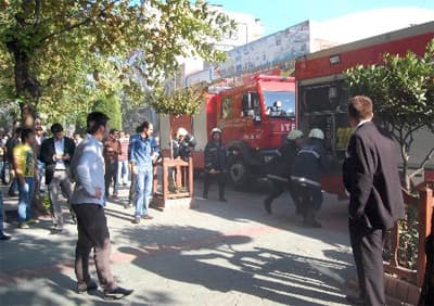 Çark Caddesi'nde Yangın