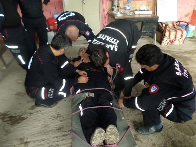 İtfaiye personeline hizmet içi eğitim verildi