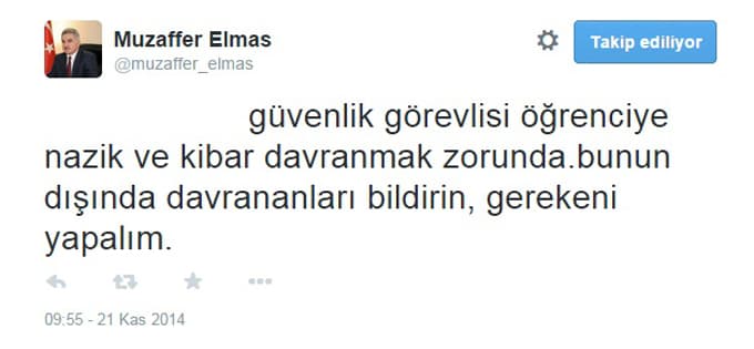 Güvenlik hakkındaki iddialar Rektör'ü harekete geçirdi