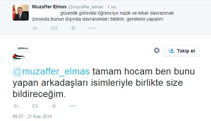 Güvenlik hakkındaki iddialar Rektör'ü harekete geçirdi