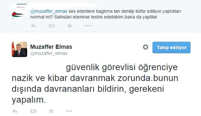 Güvenlik hakkındaki iddialar Rektör'ü harekete geçirdi