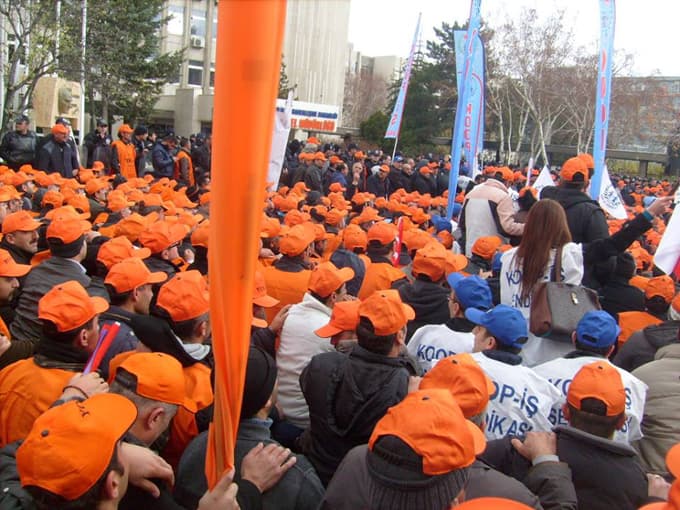 Karayolları işçileri Ankara'da