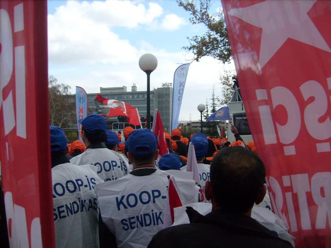 Karayolları işçileri Ankara'da