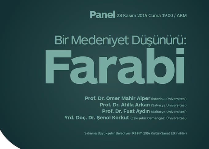 'Medeniyet düşünürü: Farabi' paneli gerçekleştirilecek