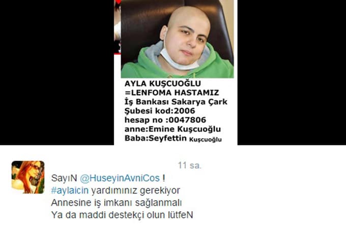 Vali Coş lenfoma hastası Ayla'ya yardım sözü verdi