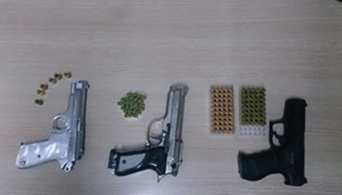 Sakarya'da asayiş kontrollerinde 4 silah ele geçirildi