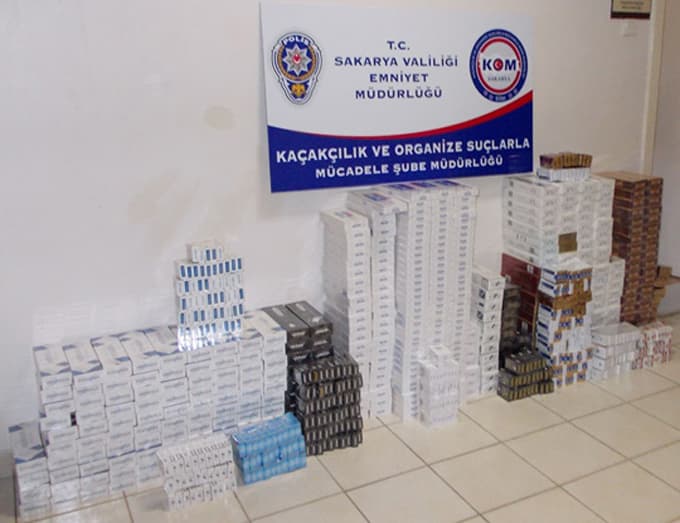 4 bin 500 kaçak sigara ele geçirildi

