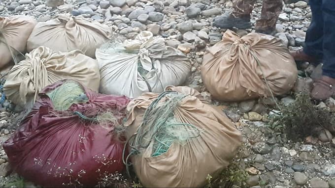 Sapanca Gölü'nde 2 kilometrelik ağ ele geçirildi 