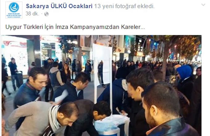 Ülkücülerden "Uygur Türkleri" için imza kampanyası