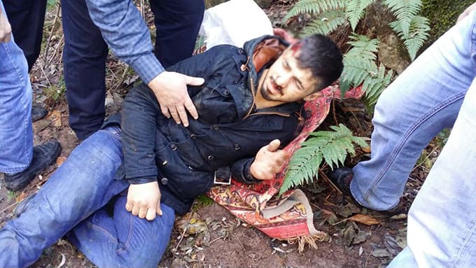 Uçuruma yuvarlanan traktörden sağ çıktı