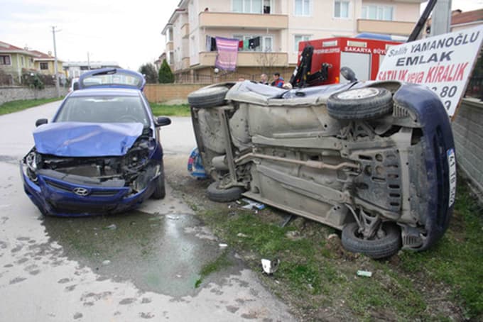 Sakarya'da trafik kazası: 1 yaralı