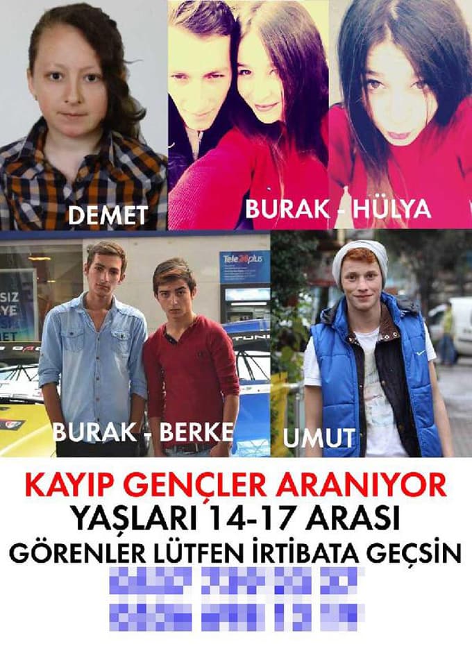 Kayıp 5 genç Denizli'de bulundu