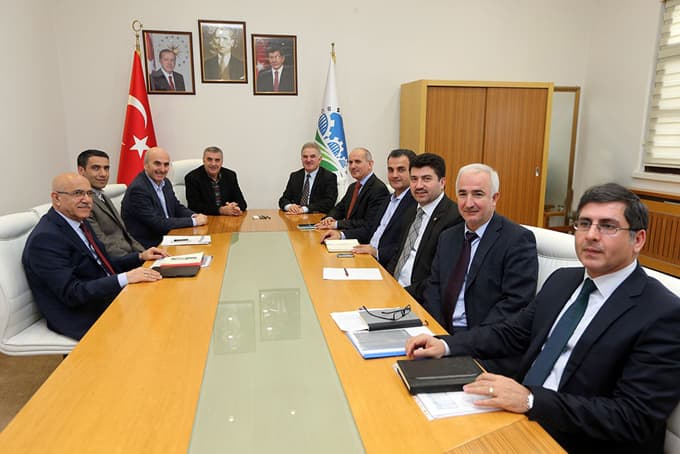 Haftalık Üst Yönetim Toplantısına Elmas'ta katıldı