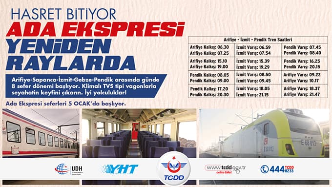 Ada Ekspresi Seferleri 3 yıl sonra yeniden başladı