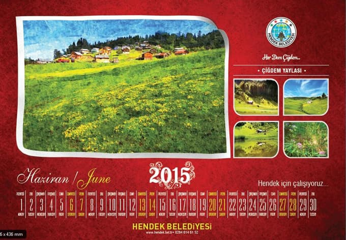 Hendek Belediyesi takvimlerini dağıtmaya başladı