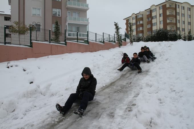 Kar tatiline en çok onlar sevindi