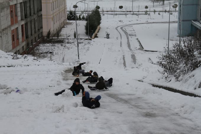 Kar tatiline en çok onlar sevindi