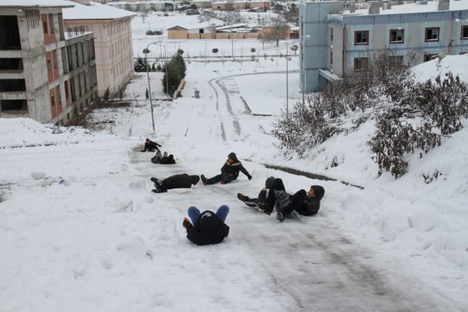 Kar tatiline en çok onlar sevindi