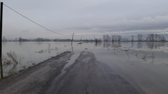 Tarım arazileri sular altında kaldı