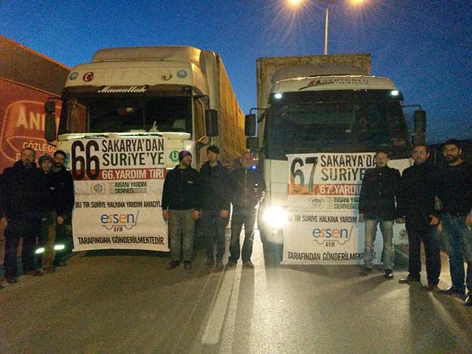Suriye'ye yardımlar sürüyor