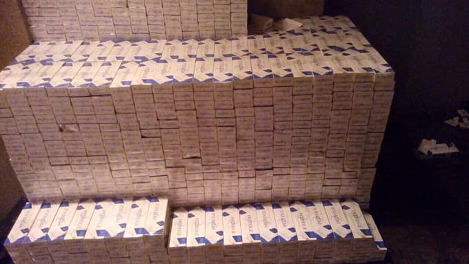 36 bin paket kaçak sigara ele geçirildi 